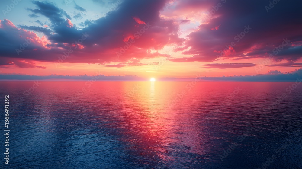 Fototapeta premium sunset over the sea