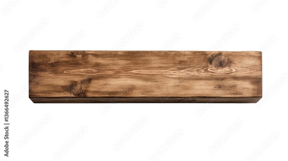 Wooden plank with texture, rustic design element,isolated decor , cut out transparent Wooden plank with texture, rustic design element,isolated decor , cut out transparent