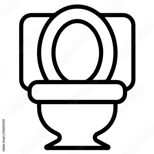 Toilet icon, bathroom fixture, sanitation symbol, restroom necessity, flushing system, hygiene standard, home, public facility, essential plumbing equipment, sanitation, modern hygiene technology
