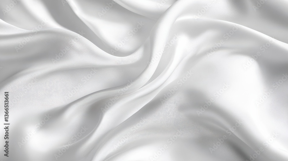 Elegant White Satin Fabric Texture Elegant White Satin Fabric Texture