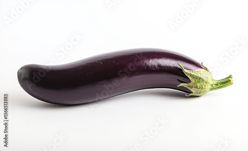 Wallpaper Mural Long eggplant on white background Torontodigital.ca