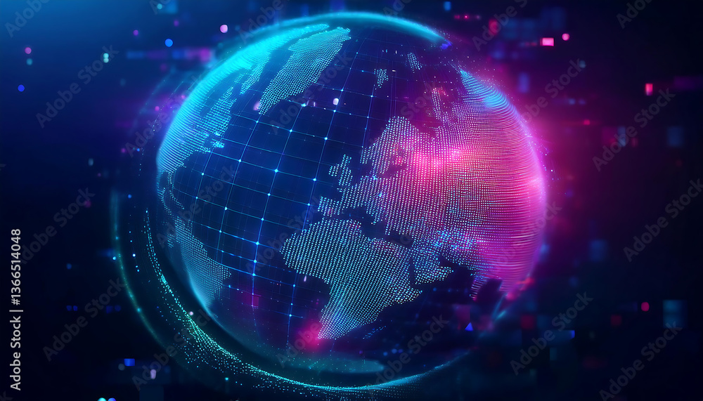 Obraz premium abstract background with earth