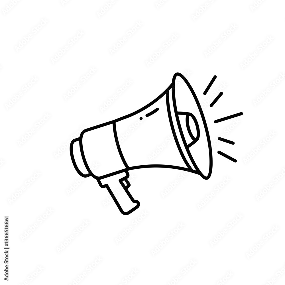 Loudspeaker Vector Icon, Modern Flat Design, Transparent Background, Announcement Symbol, Marketing & Web Design Loudspeaker Vector Icon, Modern Flat Design, Transparent Background, Announcement Symbol, Marketing & Web Design
