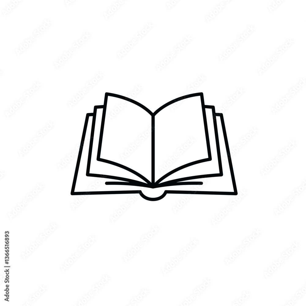 Open Book Vector Icon, Flat Vector Style, Transparent Background, Education Symbol, UI/UX, Web Graphics Open Book Vector Icon, Flat Vector Style, Transparent Background, Education Symbol, UI/UX, Web Graphics