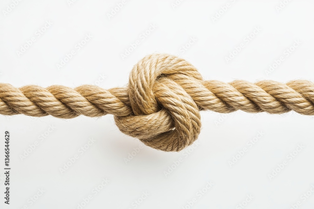 Knotted Rope on White Background (6) Knotted Rope on White Background (6)