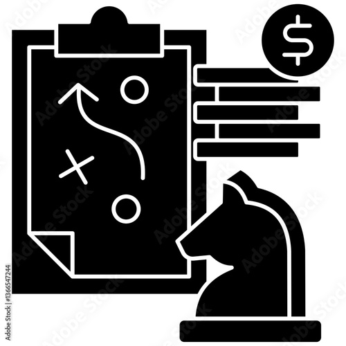 Funding Strategy glyph icon