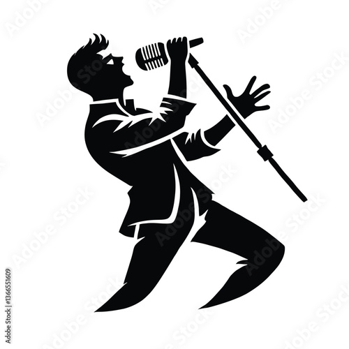 Singer Silhouette Performance