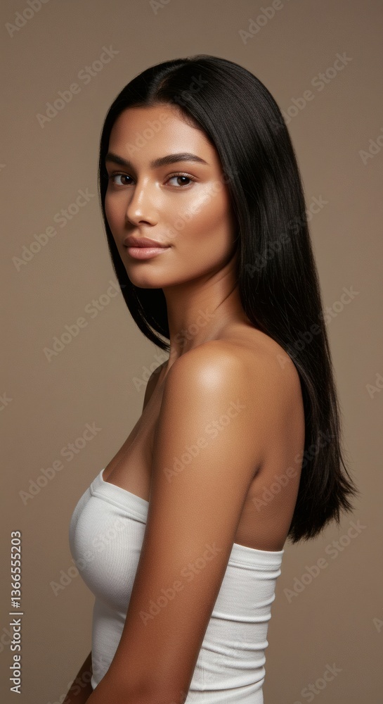 Naklejka premium cosmetic model