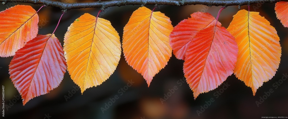 Obraz premium Vibrant autumn leaves