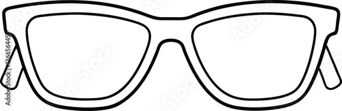 sunglass line art drawing, sunglass coloring book page