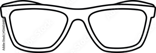 sunglass line art drawing, sunglass coloring book page