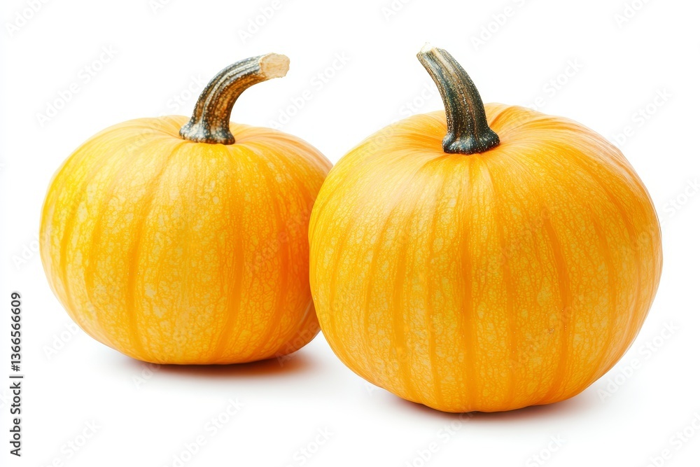 Two small pumpkins on white background (1) Two small pumpkins on white background (1)