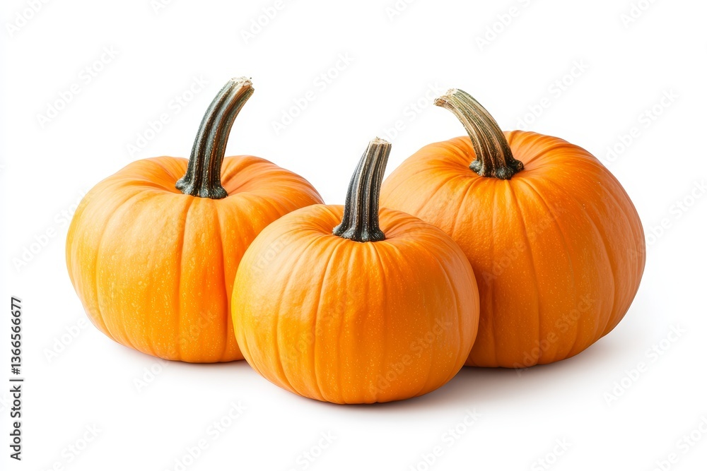 Three pumpkins on white background (3) Three pumpkins on white background (3)