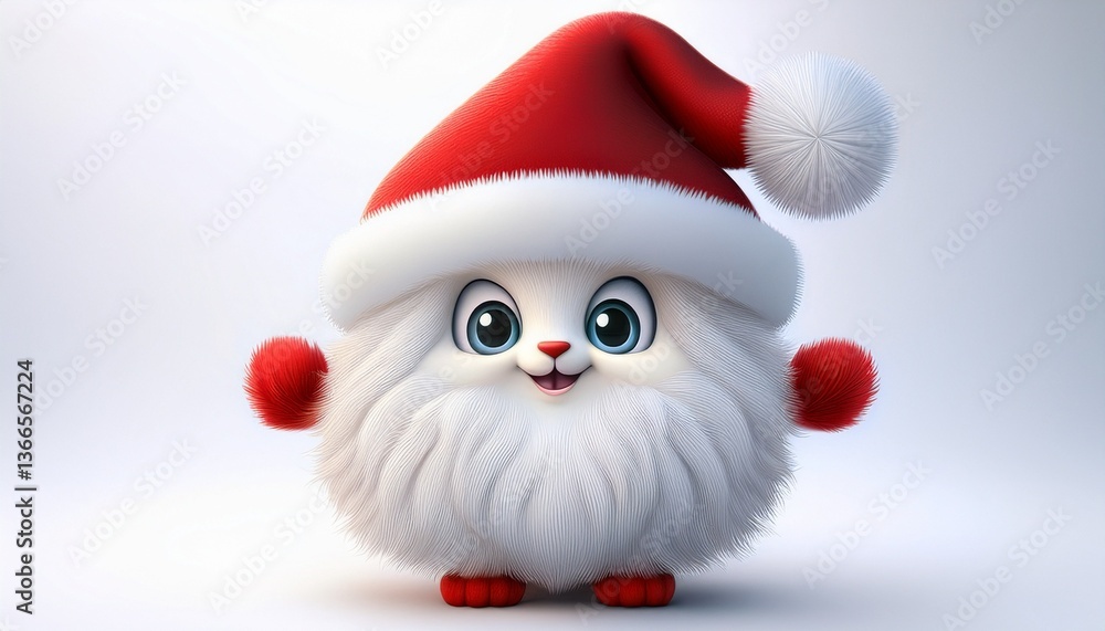 santa claus toy isolated on white background santa claus toy isolated on white background