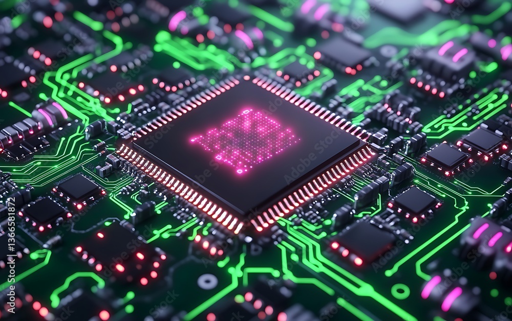 Obraz premium Circuit Board CPU Design
