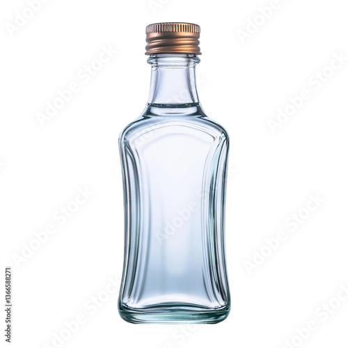 Wallpaper Mural Elegant glass bottle shown against a clean white backdrop for product display Torontodigital.ca