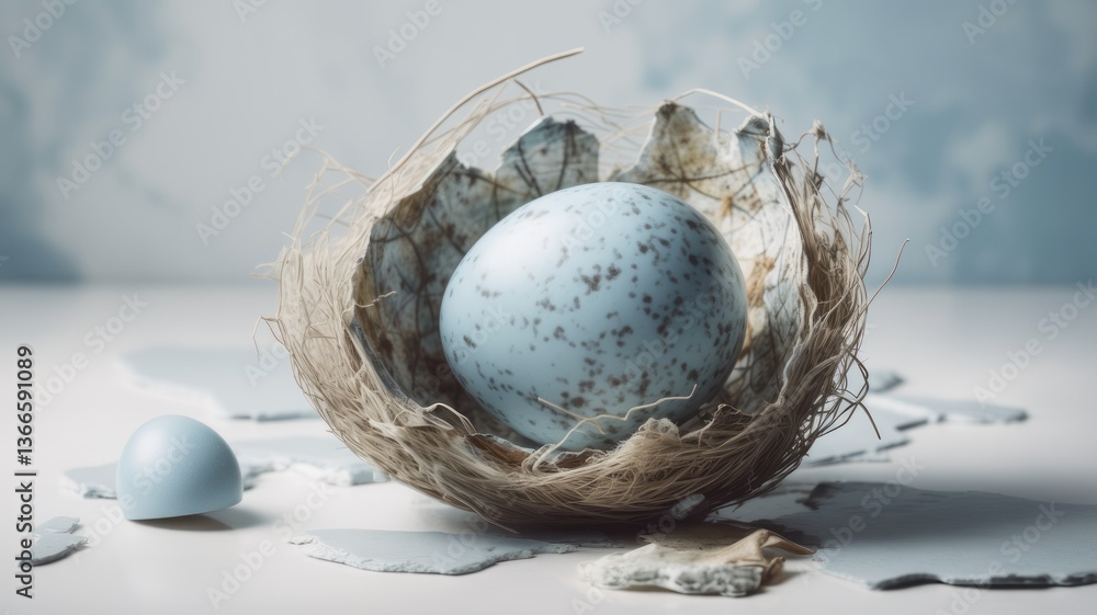 Obraz premium broken egg shell