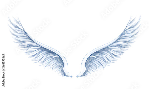 Elegant Angel Wings Graphic Design Element Transparent PNG