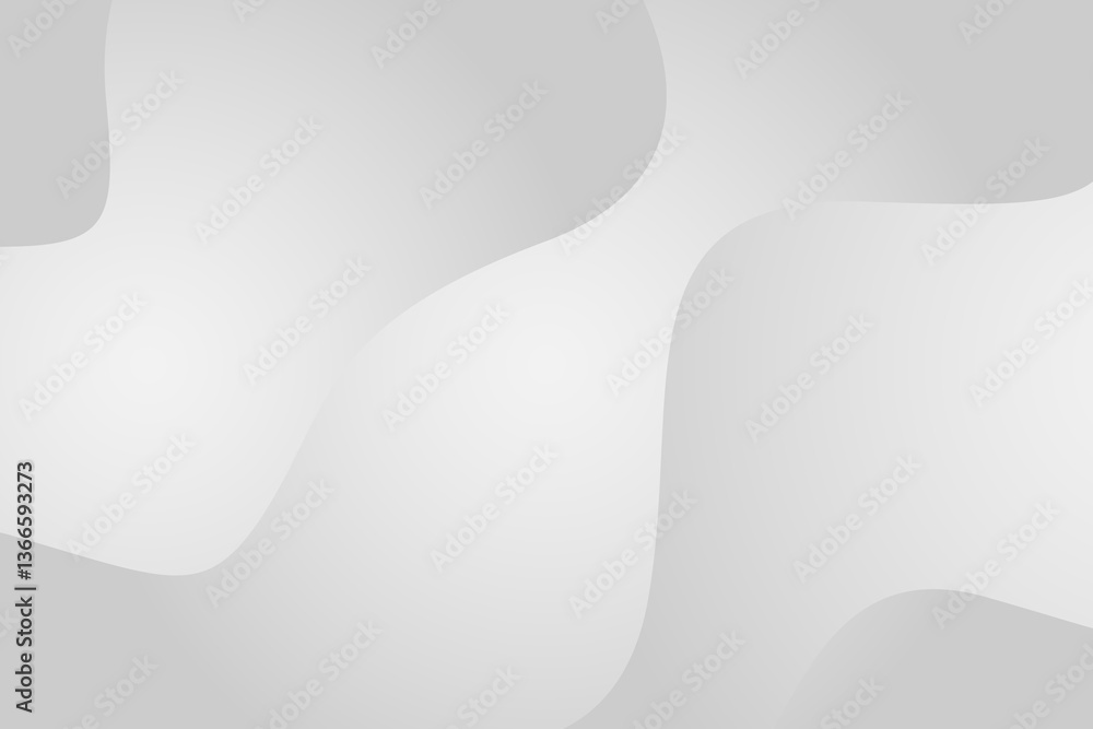 Abstract Soft Curves in Light Gray Abstract Soft Curves in Light Gray