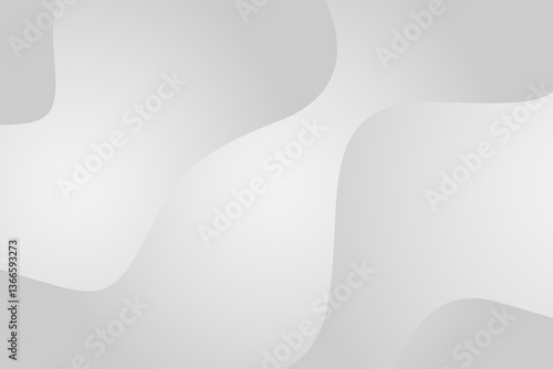 Abstract Soft Curves in Light Gray