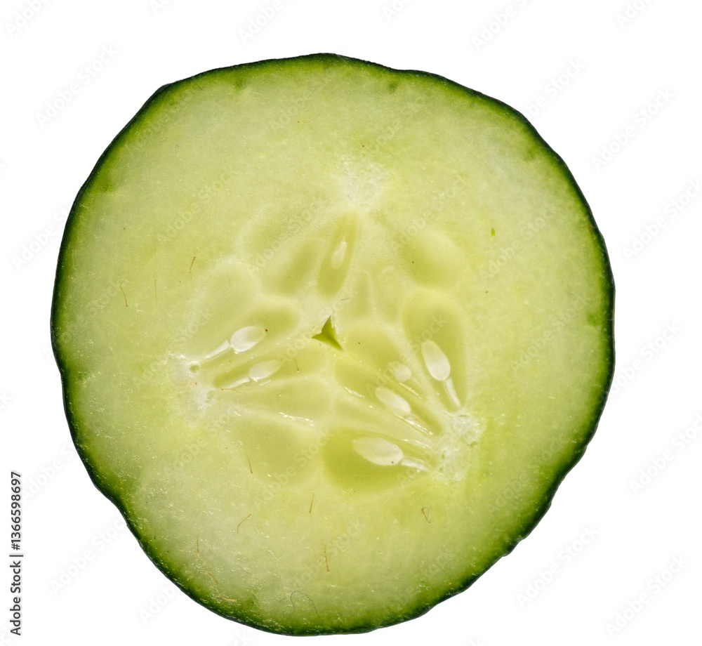 Cucumber slice cut isolated on white or tranparent.background .Top view. Healthy natural food. concept. Vegan menu Cucumber slice cut isolated on white or tranparent.background .Top view. Healthy natural food. concept. Vegan menu