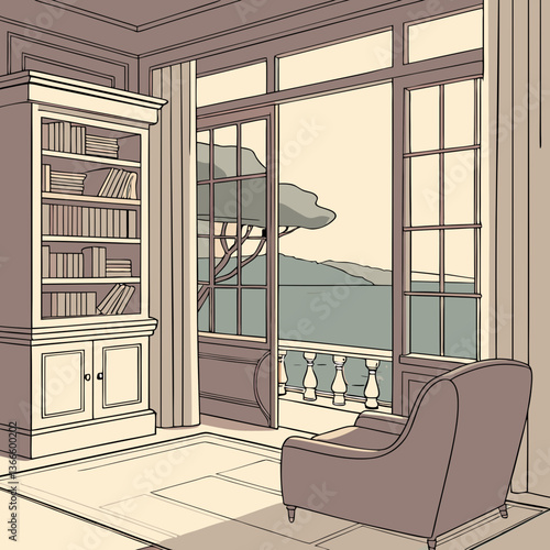 Luxury home interior with modern living room design featuring fireplace and wood parquet floor