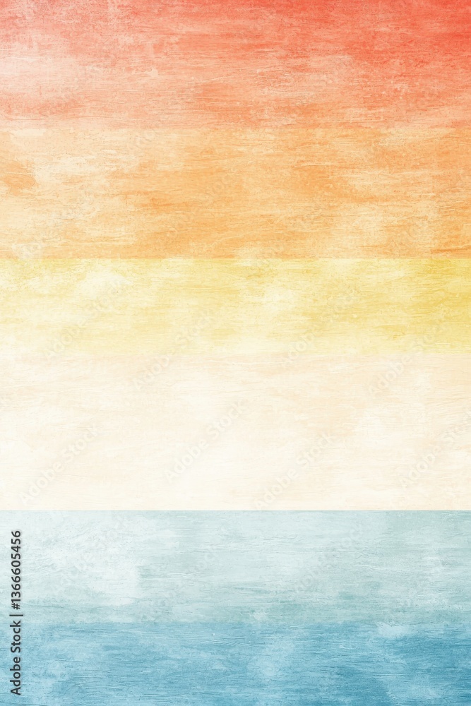 Fototapeta premium vibrant sunset gradient watercolor