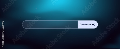Ai interface bar designed for generating text with simple user input and advanced processing functions.