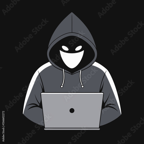 hacker with laptop
