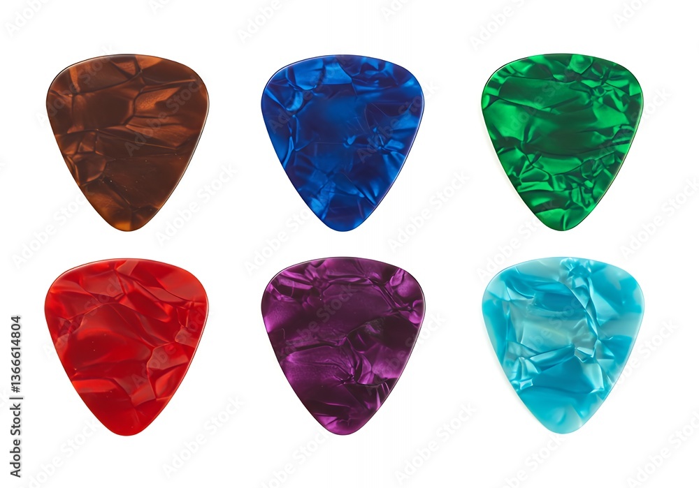 Fototapeta premium Colorful guitar picks for musicians.