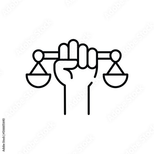 Civil Rights Vector icon
