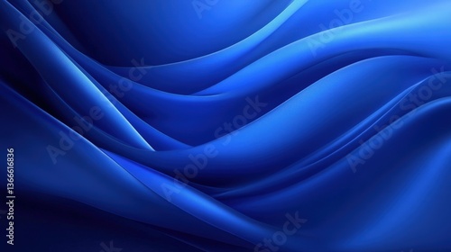 Wallpaper Mural Abstract Blue Fabric Drape Design Torontodigital.ca