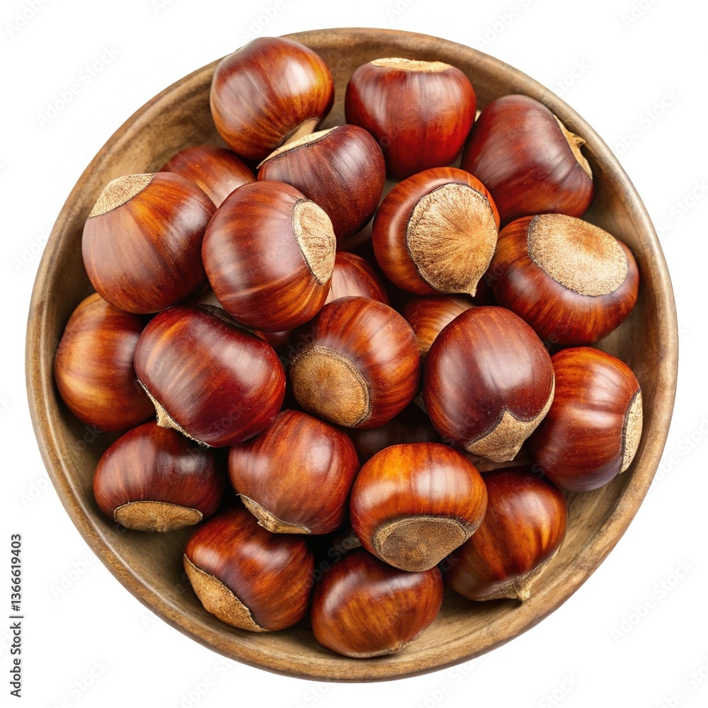 A Bowl of Roasted Chestnuts Ready to Eat A Delicious Autumnal Treat A Bowl of Roasted Chestnuts Ready to Eat A Delicious Autumnal Treat