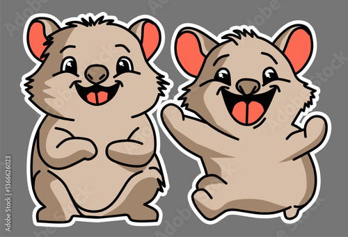 wombat cute.eps