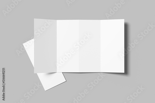 Minimalist Quad-Fold Brochure Template for showcasing your design to clients
