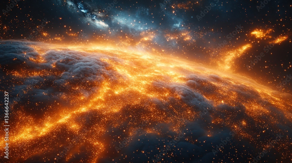 Fiery Nebula: Cosmic Inferno Fiery Nebula: Cosmic Inferno