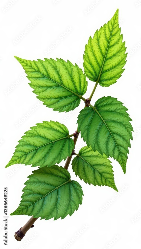 Isolated branch with intricate details and veins, texture, organic Isolated branch with intricate details and veins, texture, organic