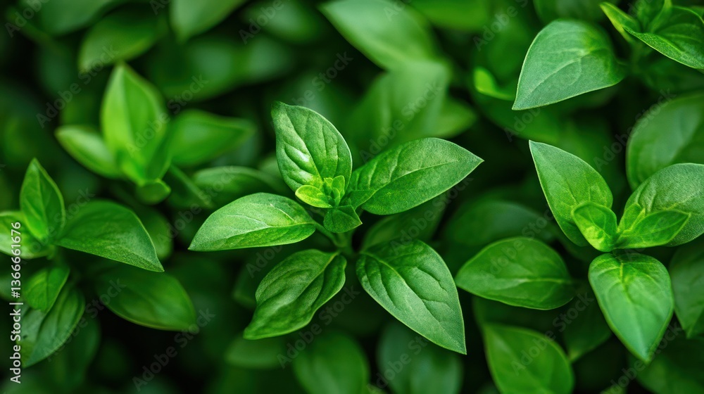Close up view of vibrant green leaves in a garden Close up view of vibrant green leaves in a garden