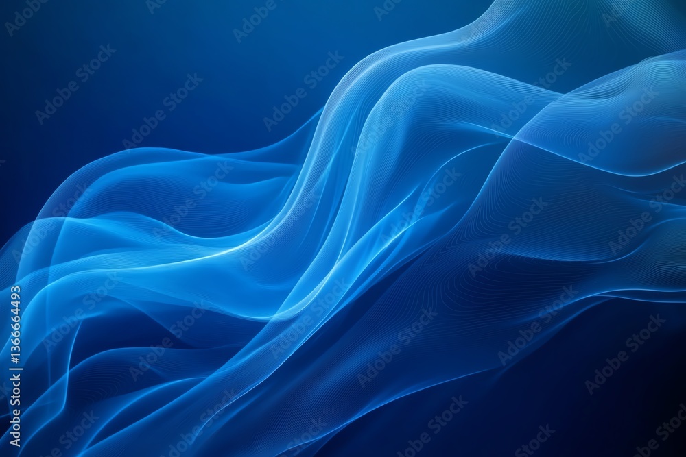 A smooth gradient from dark to light blue, minimalist style, on a solid background, concept of calmness Generative AI A smooth gradient from dark to light blue, minimalist style, on a solid background, concept of calmness Generative AI
