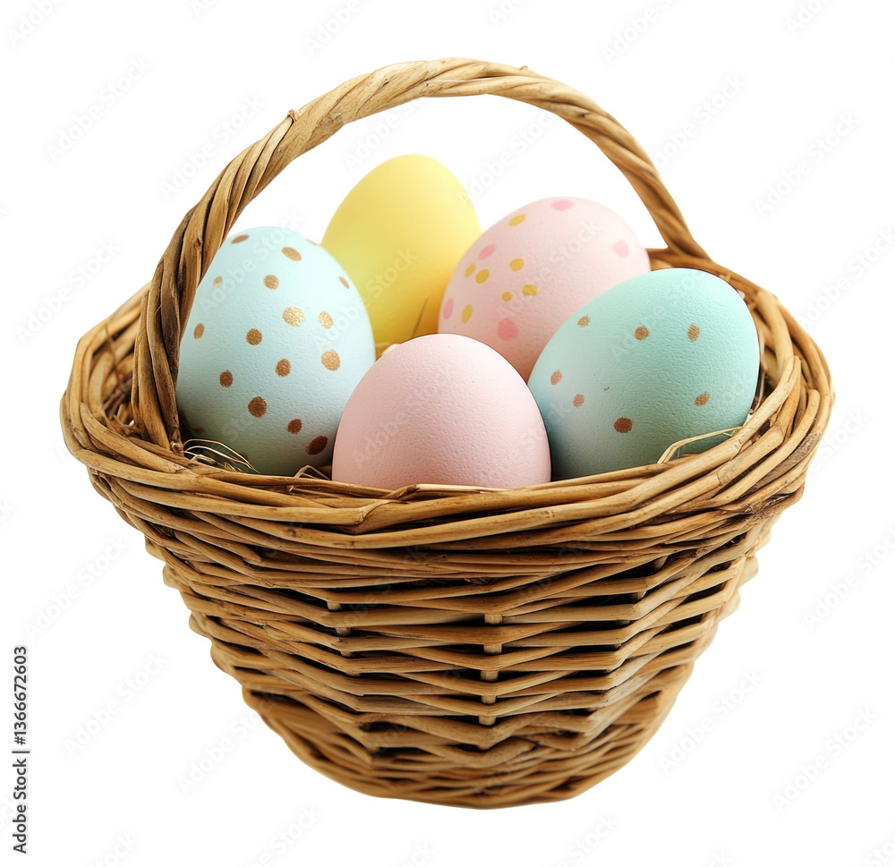PNG Basket with pastel Easter eggs easter easter eggs celebration. PNG Basket with pastel Easter eggs easter easter eggs celebration.