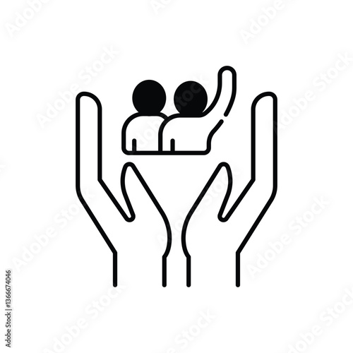 Refugee Right Vector icon