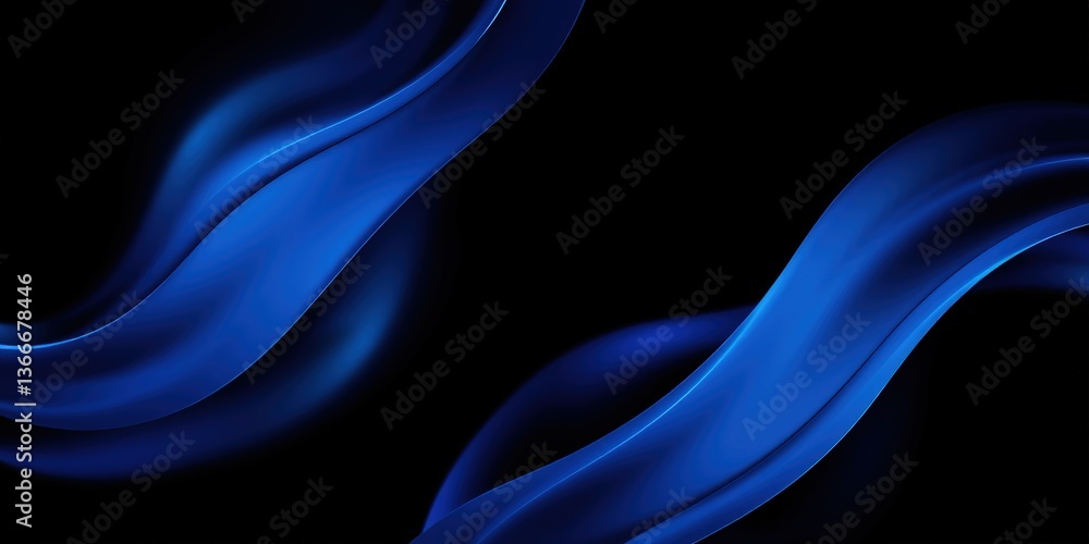 Abstract Black Blue Wallpaper with Empty Space Abstract Black Blue Wallpaper with Empty Space