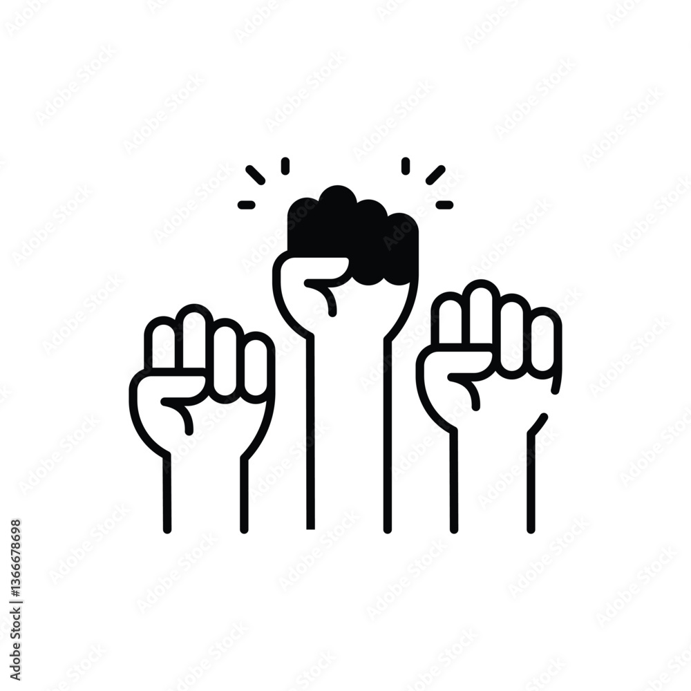 Obraz premium Minority Right Vector icon