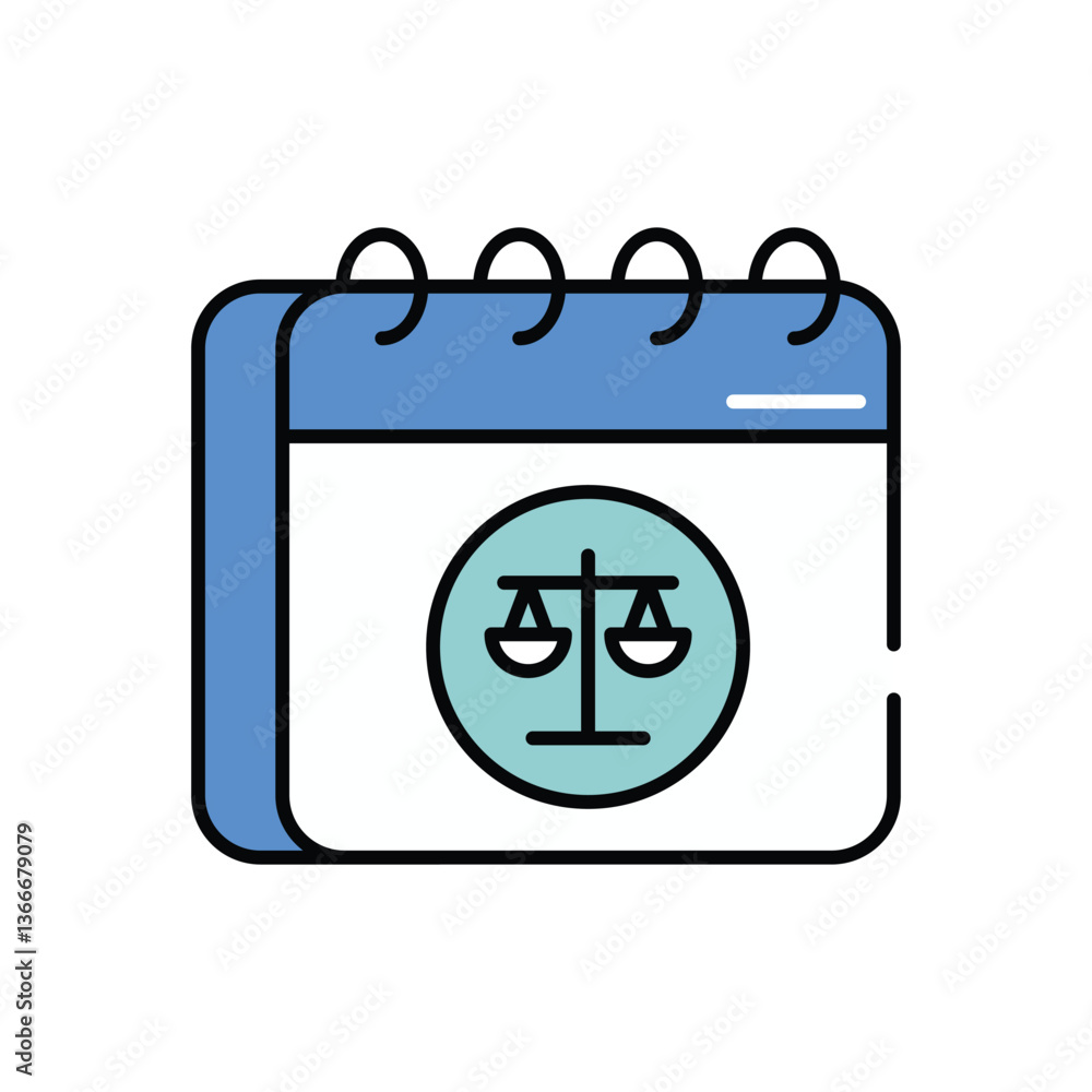 Obraz premium Date vector icon stock illustration