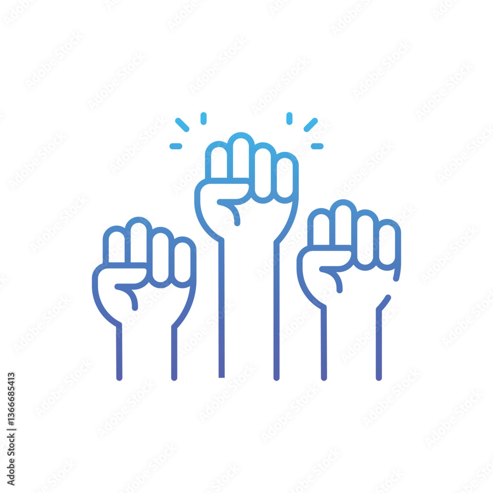 Fototapeta premium Minority Right Vector icon