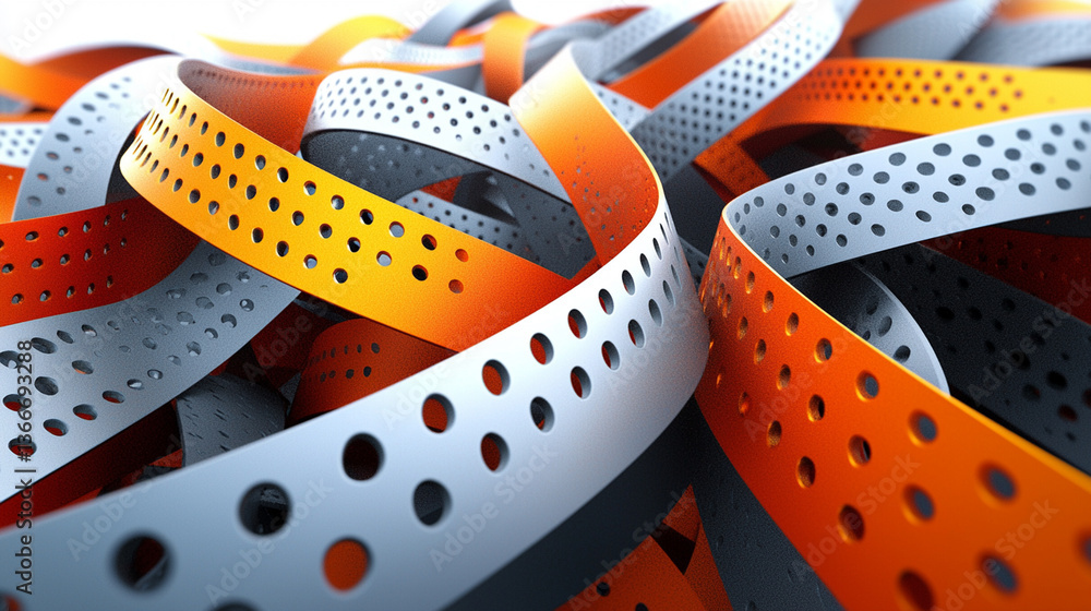 Obraz premium Abstract ribbons, intricate pattern