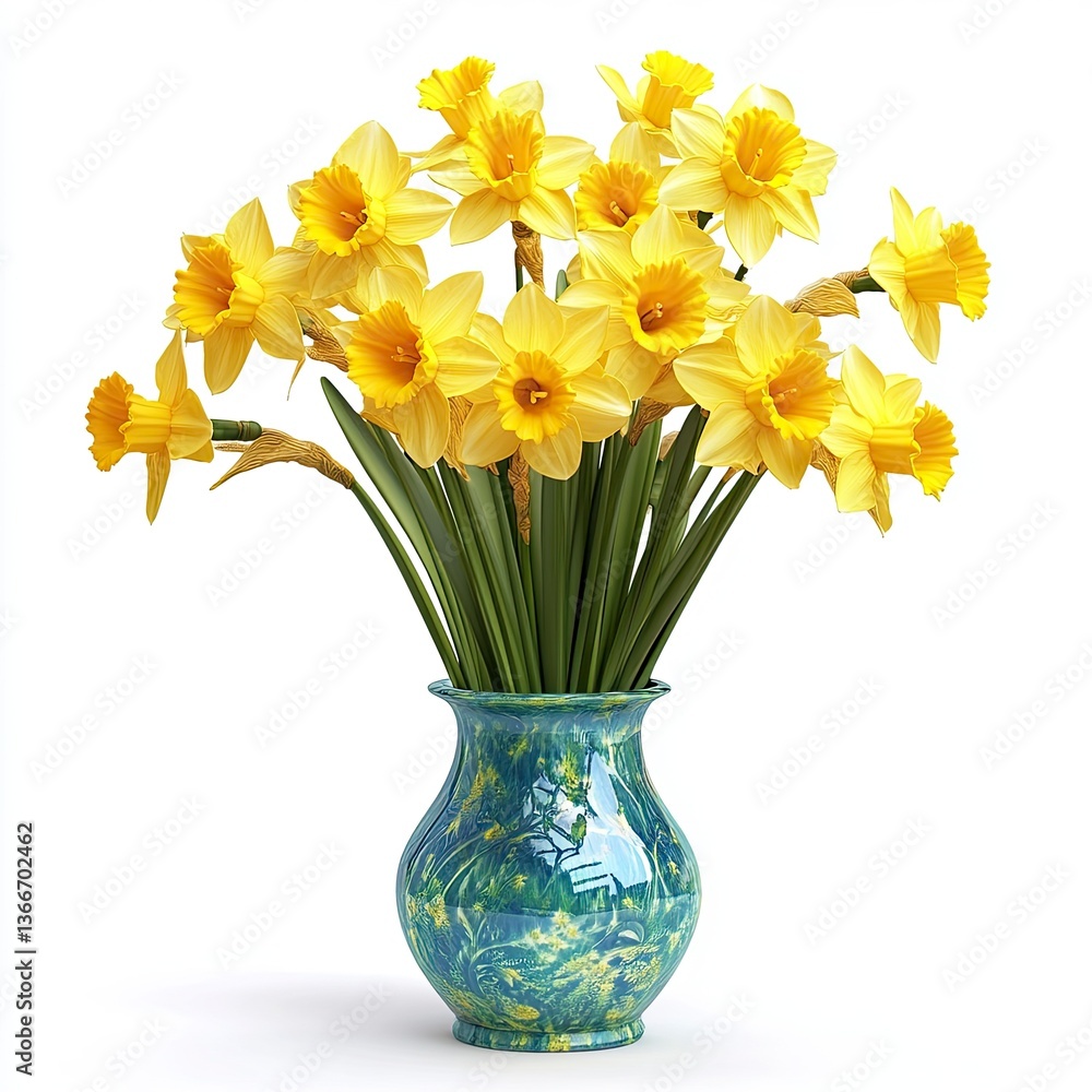 custom made wallpaper toronto digitalSpring equinox celebration with daffodils and lilies in vibrant floral arrangement