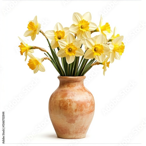 Wallpaper Mural Vibrant indoor spring equinox celebration with daffodils and lilies floral arrangement Torontodigital.ca