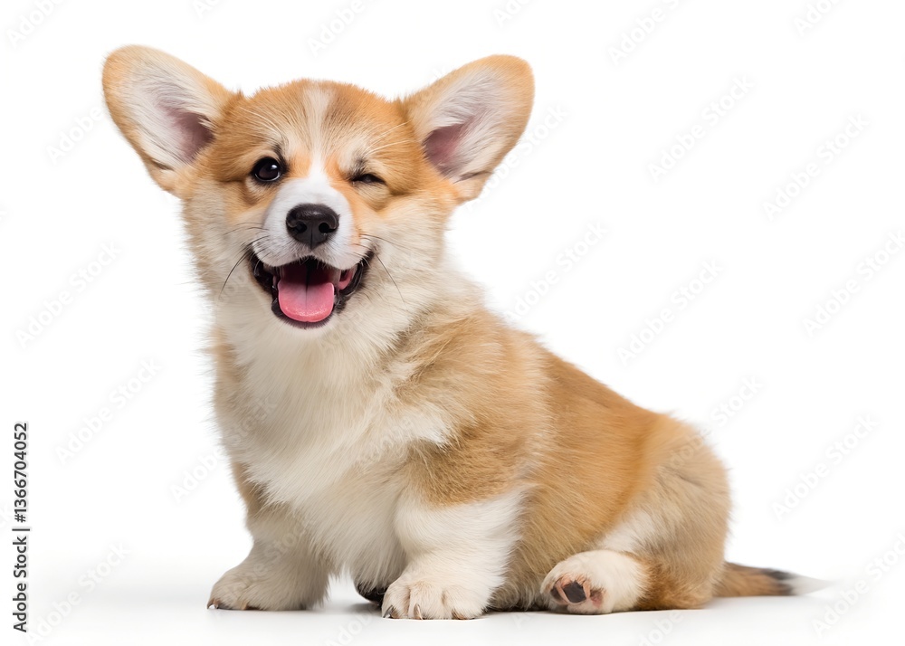 Happy Welsh Corgi Puppy Vector Illustration – Cute Winking Dog Clipart on White Background, Cute winking Welsh Corgi puppy vector clipart, perfect for stickers, logos, and digital designs. Happy Welsh Corgi Puppy Vector Illustration – Cute Winking Dog Clipart on White Background, Cute winking Welsh Corgi puppy vector clipart, perfect for stickers, logos, and digital designs.