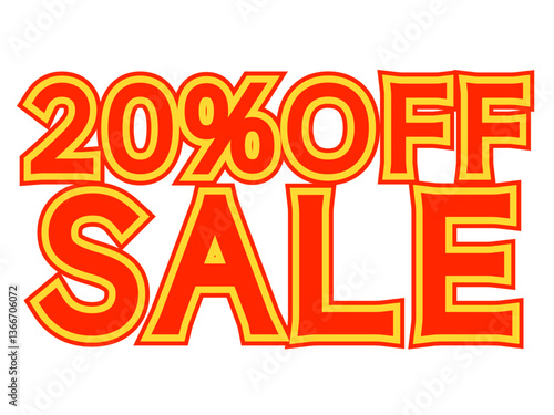 「20%OFFセール」文字